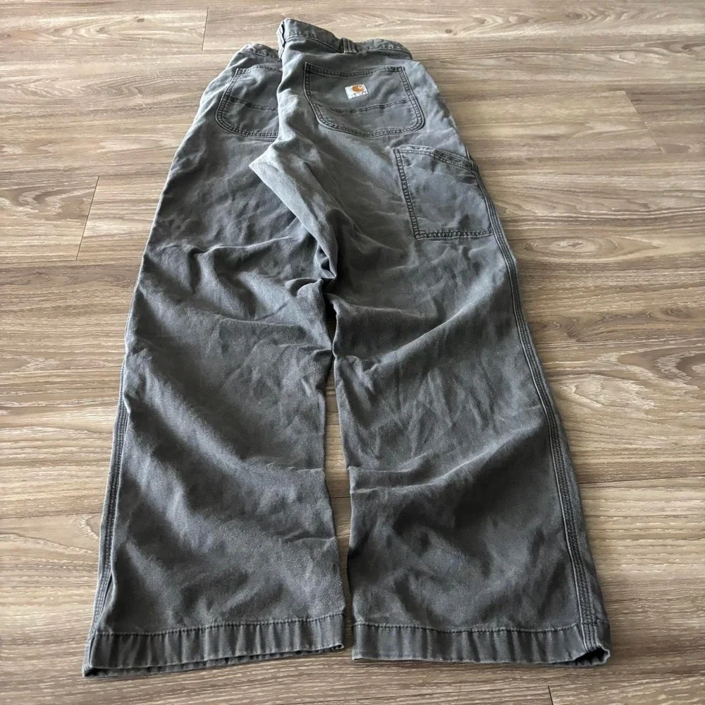 Vintage Y2K/2000s Grey Carhartt Workwear Skater Carpenter Pants! 35x31
